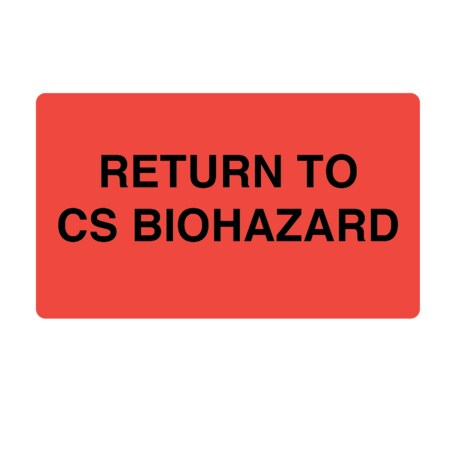 Return To CS Biohazard 2-15/16 X 5 Flr Red W/Black